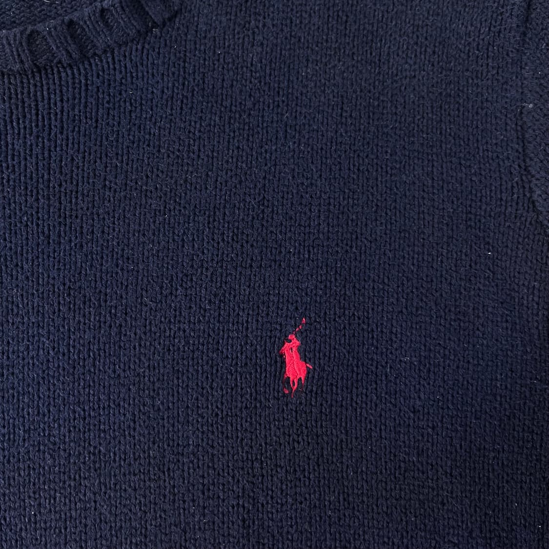 100 폴로랄프로렌 코튼 네이비 니트 상품이미지3