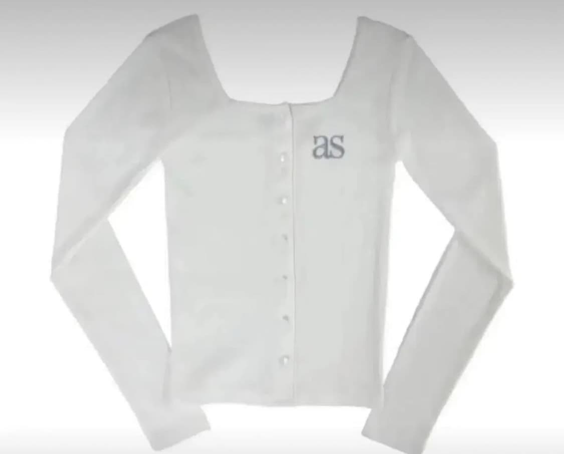 애즈온 시실리 가디건 화이트 상품이미지1