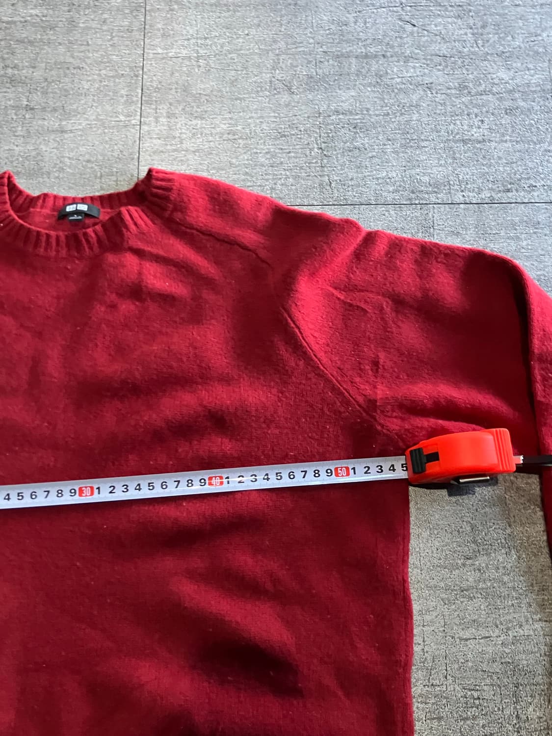 Uniqlo 유니클로 올드스쿨아메카지 니트스웨터 레드 상품이미지2