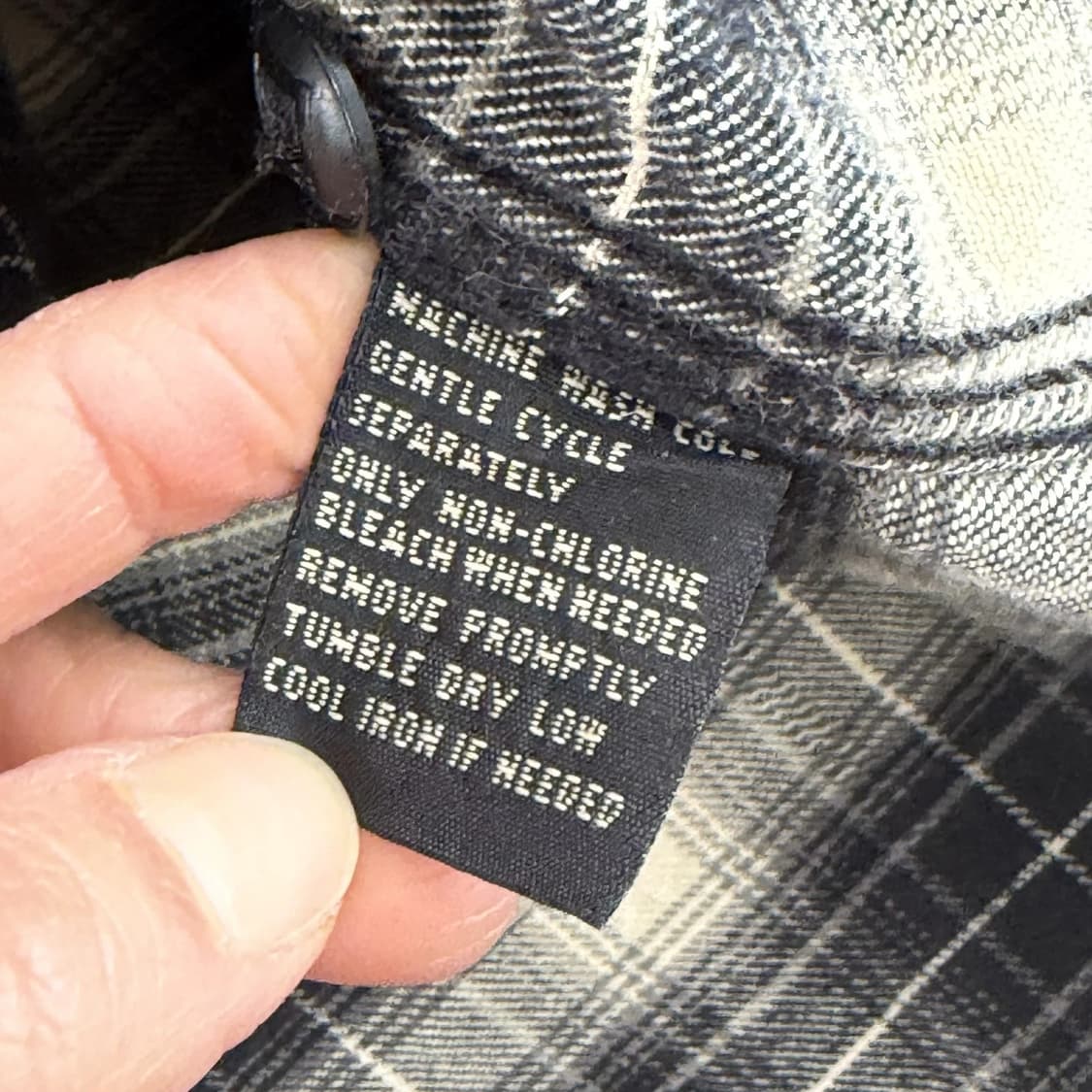 RRL 더블알엘 플래드 우븐 워크셔츠 블랙 상품이미지4