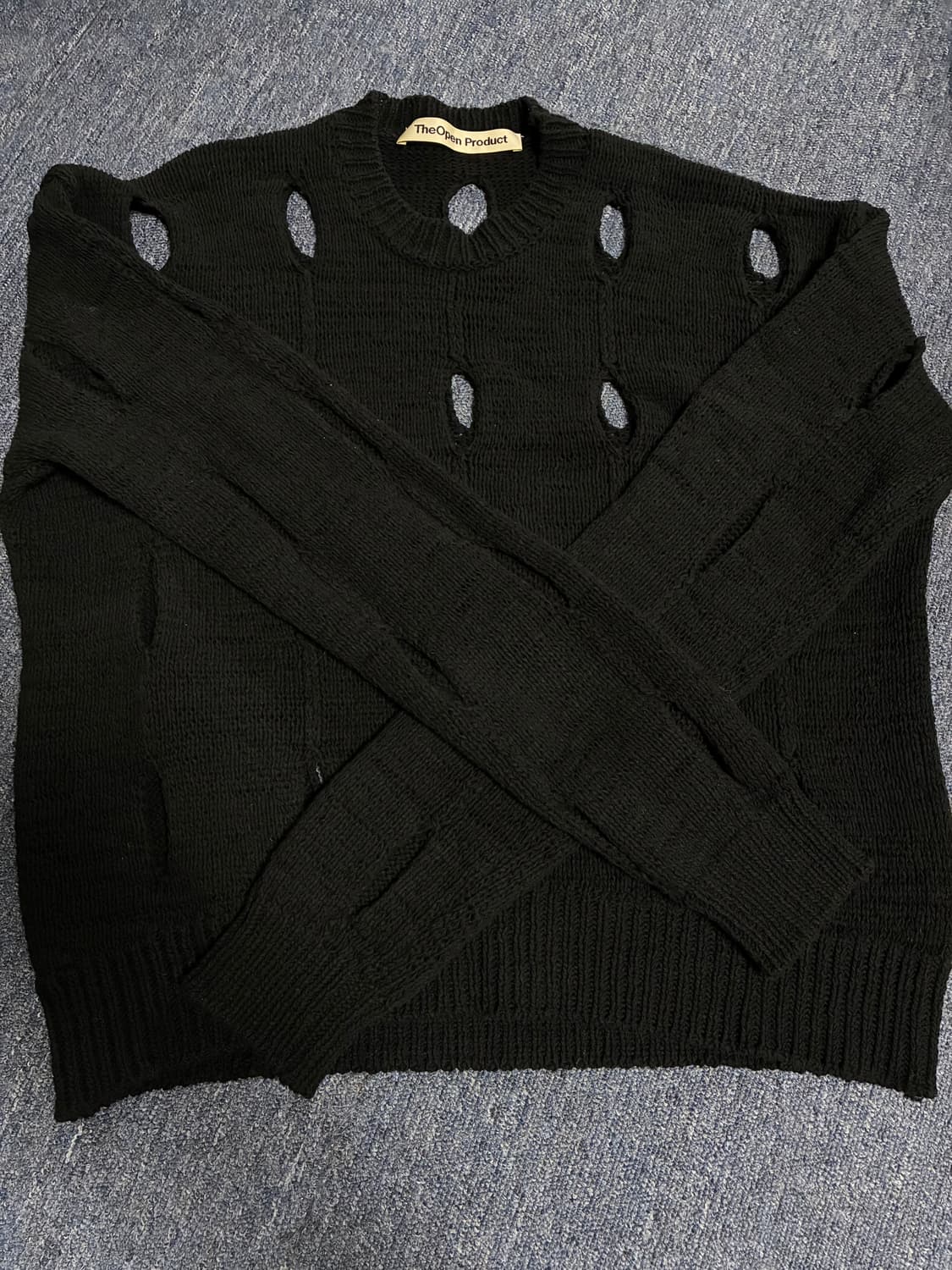 더오픈프로덕트(오픈와이와이) 컷아웃 코튼 스웨터 상품이미지3