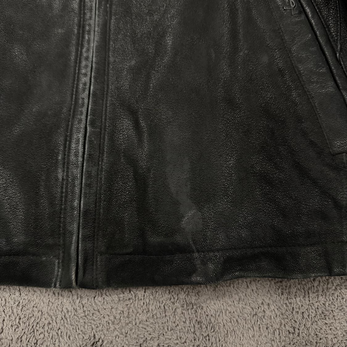 [정품/100] 입생로랑 블랙 양가죽 레더 자켓 상품이미지9