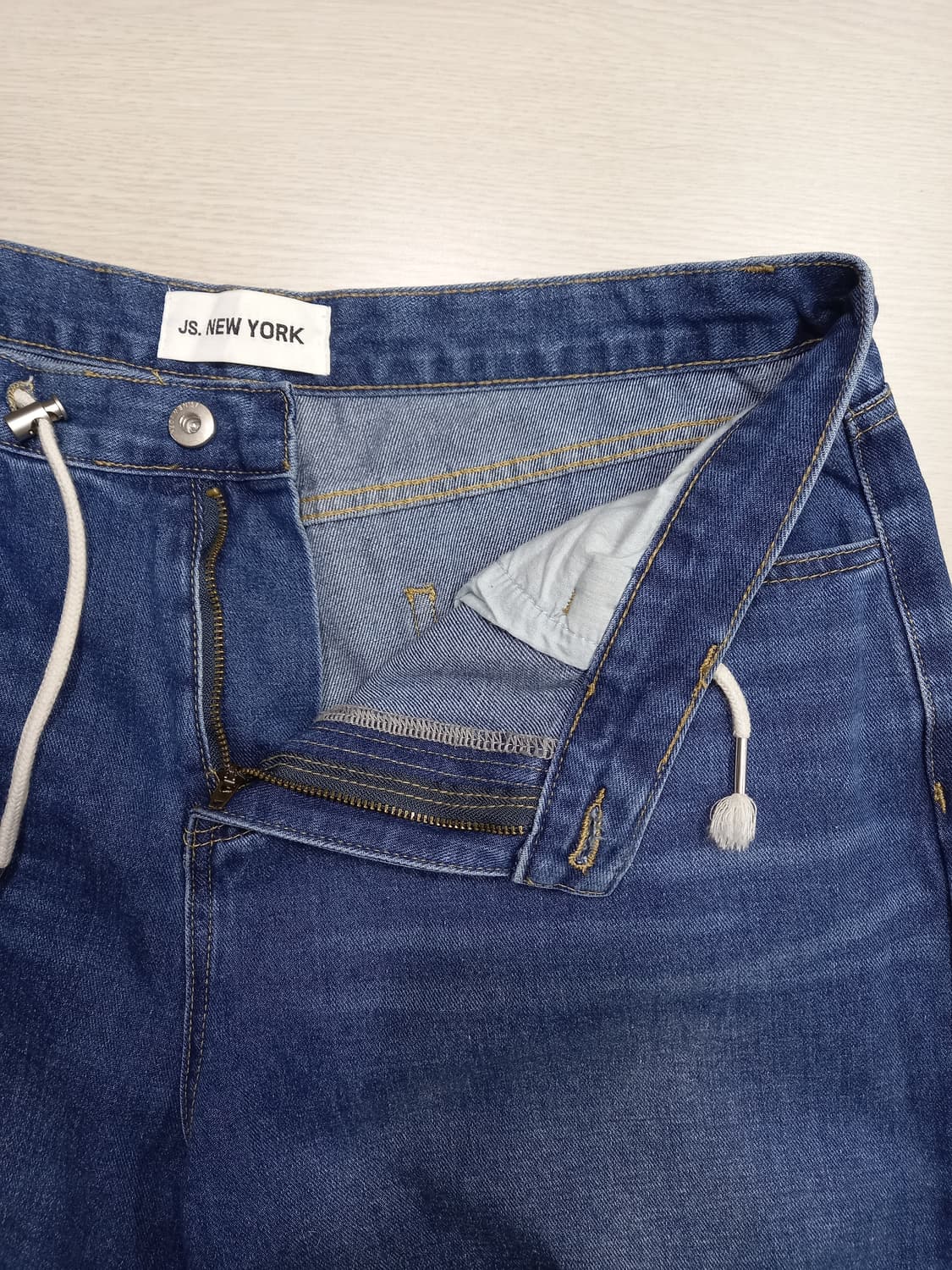 34-35 JS. NEWYORK 워싱 와이드진 찢청 35-259 상품이미지6