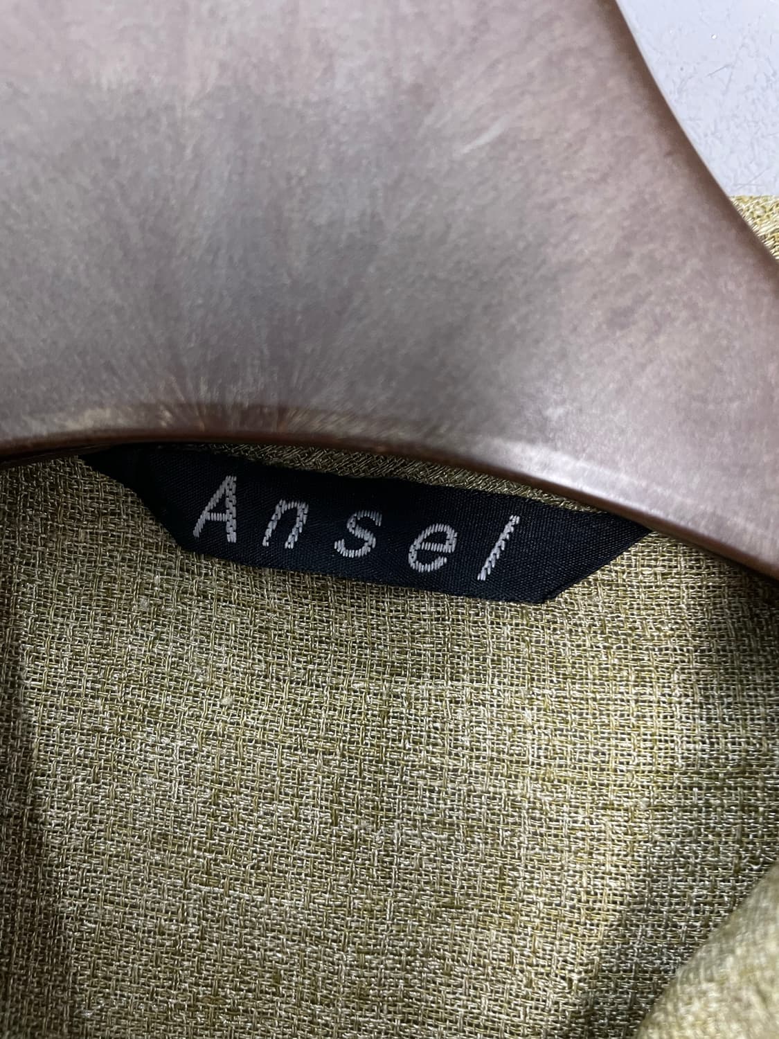 빈티지 Ansel 올리브 린넨 반팔 H2617 상품이미지5