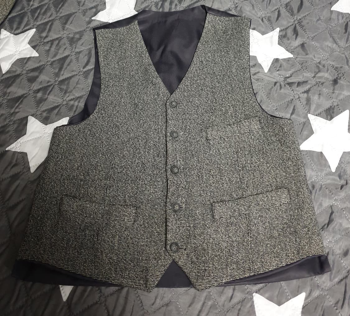 덴폴 빈티지 클래식 울 수트셋업+베스트 그레이 (M) 상품이미지4