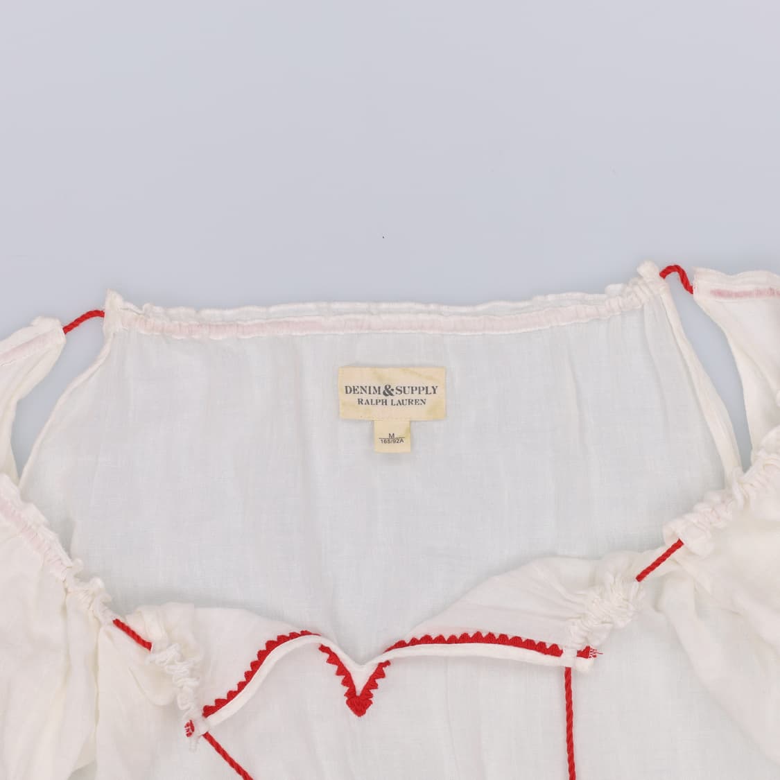 M 데님앤서플라이 린넨 자수 티셔츠 N7479 상품이미지3