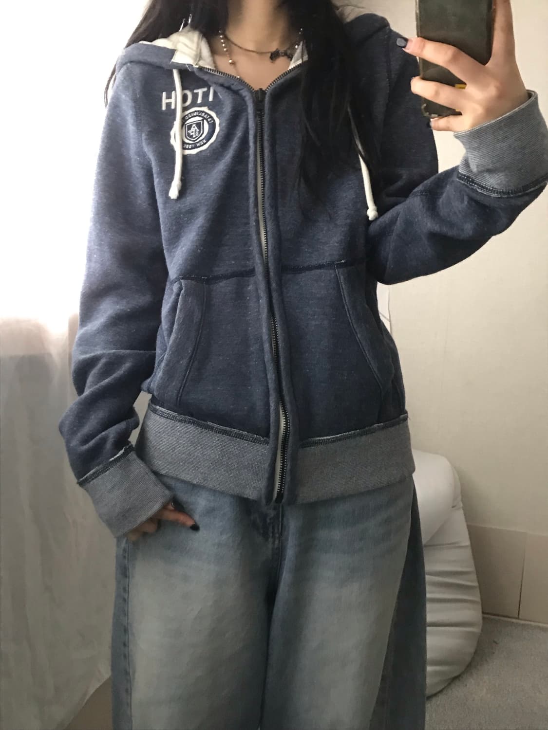 아베크롬비 네이비 후드집업 상품이미지1