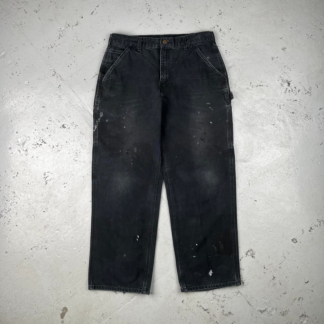 빈티지 칼하트 블랙 싱글니 카펜터 팬츠 B11BLK 상품이미지3