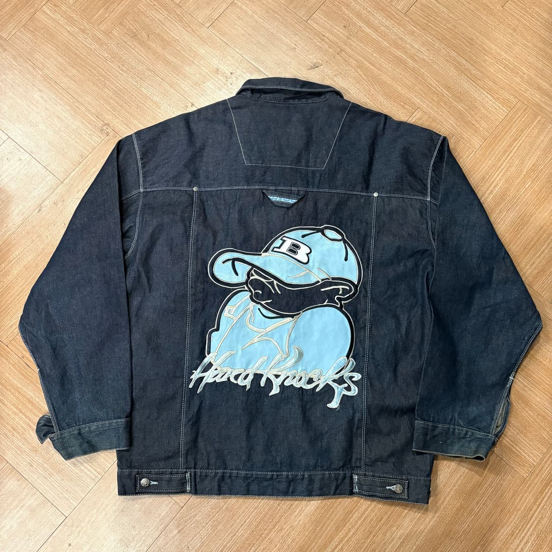 스쿨 오프 하드 낙스 딥블루 데님 자켓 상품이미지2