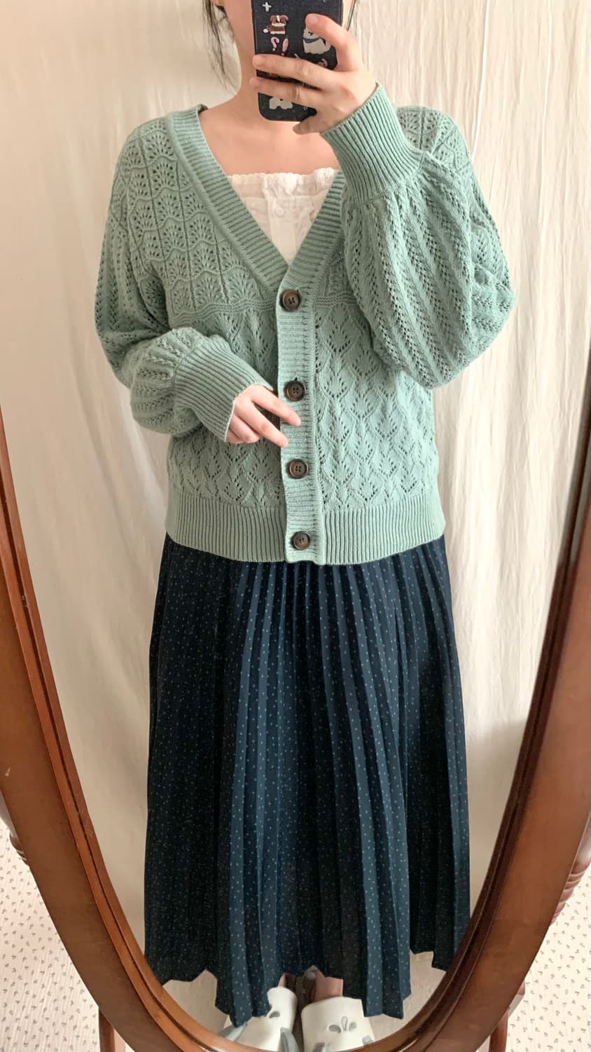 모리걸 도트 뮤트 민트 코디 set 상품이미지3