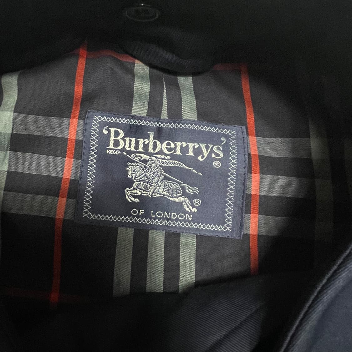 S 버버리 네이비 트렌치 코트 상품이미지4