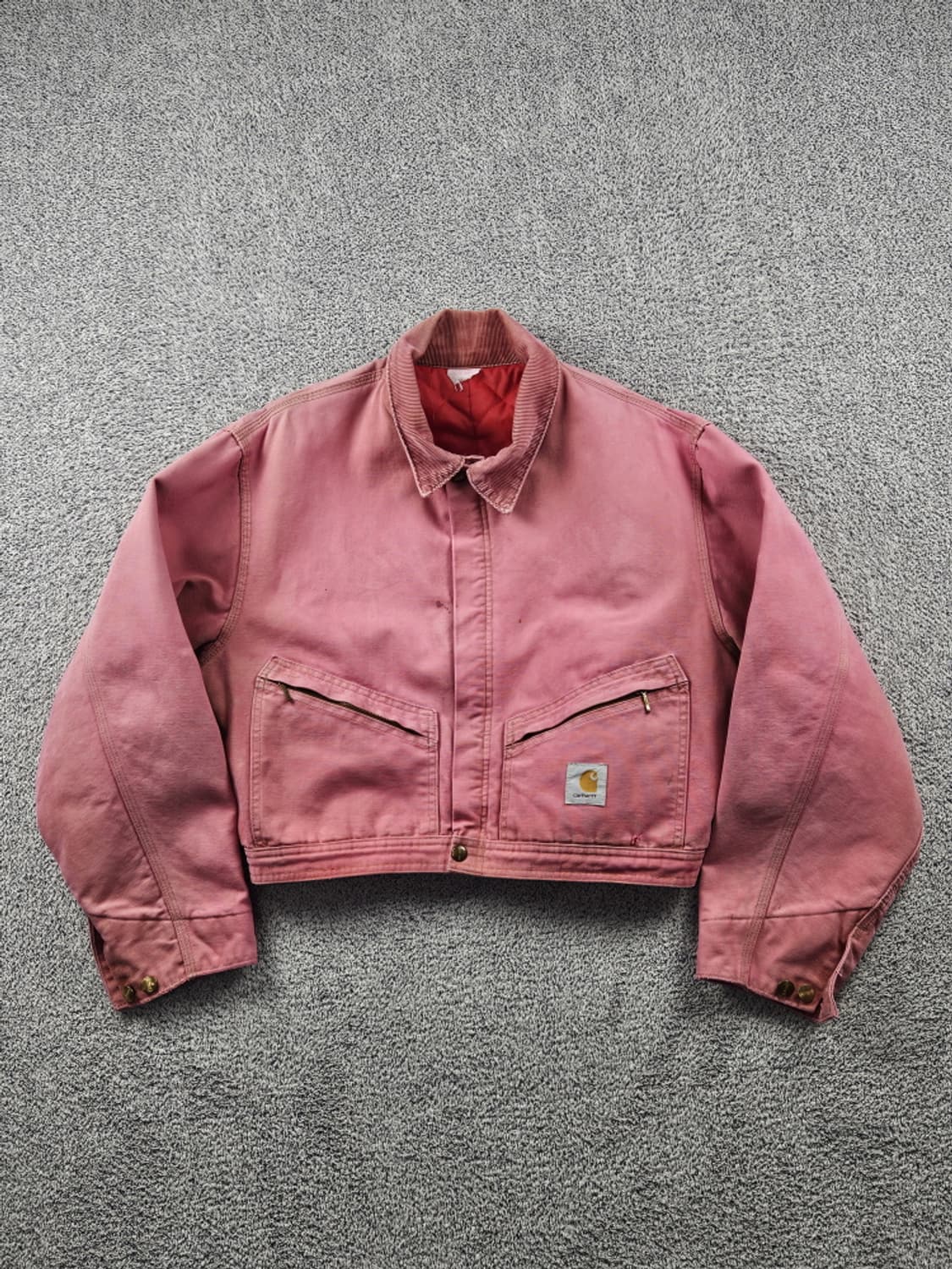 칼하트 커버올 핑크다잉 크롭 커스텀 자켓 ( L ) / 10597 상품이미지2