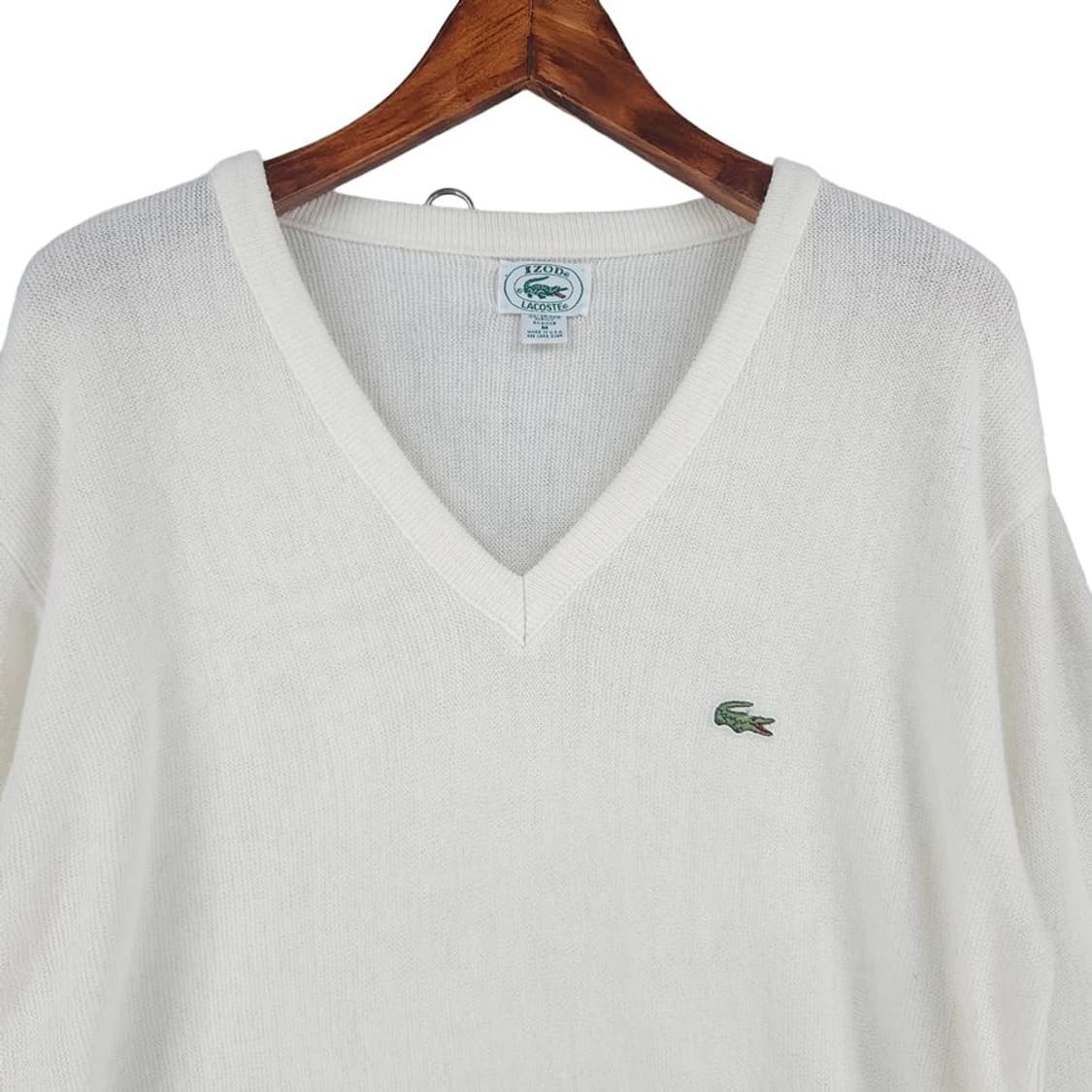 [남M]라코스테(USA) 클래식 브이넥 니트[Y63-168]/빈티지프렌 상품이미지2