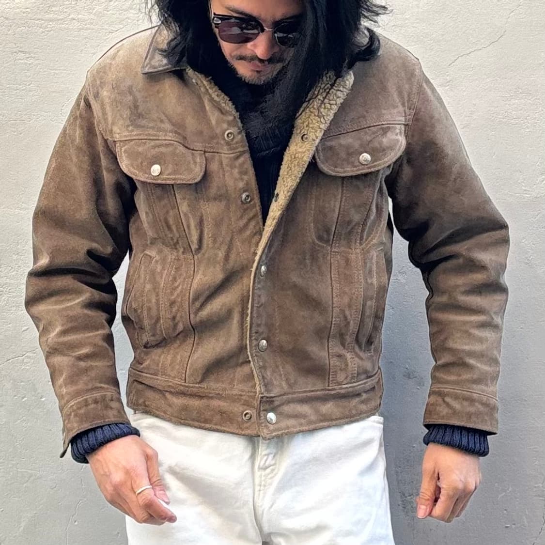 80년대 미국 쇼트 웨스턴 스웨이드 자켓 상품이미지10