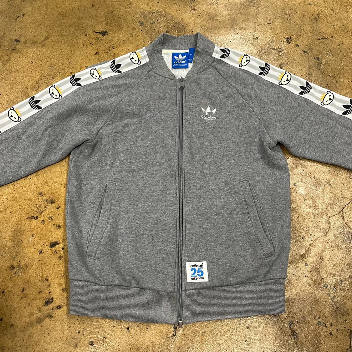 아디다스 니고베어 그레이 코튼 져지 면 집업 90 상품이미지3