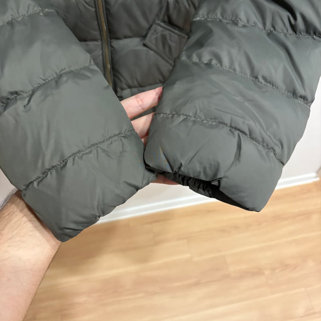 타미힐피거 롱패딩 카키 여성 M 상품이미지3