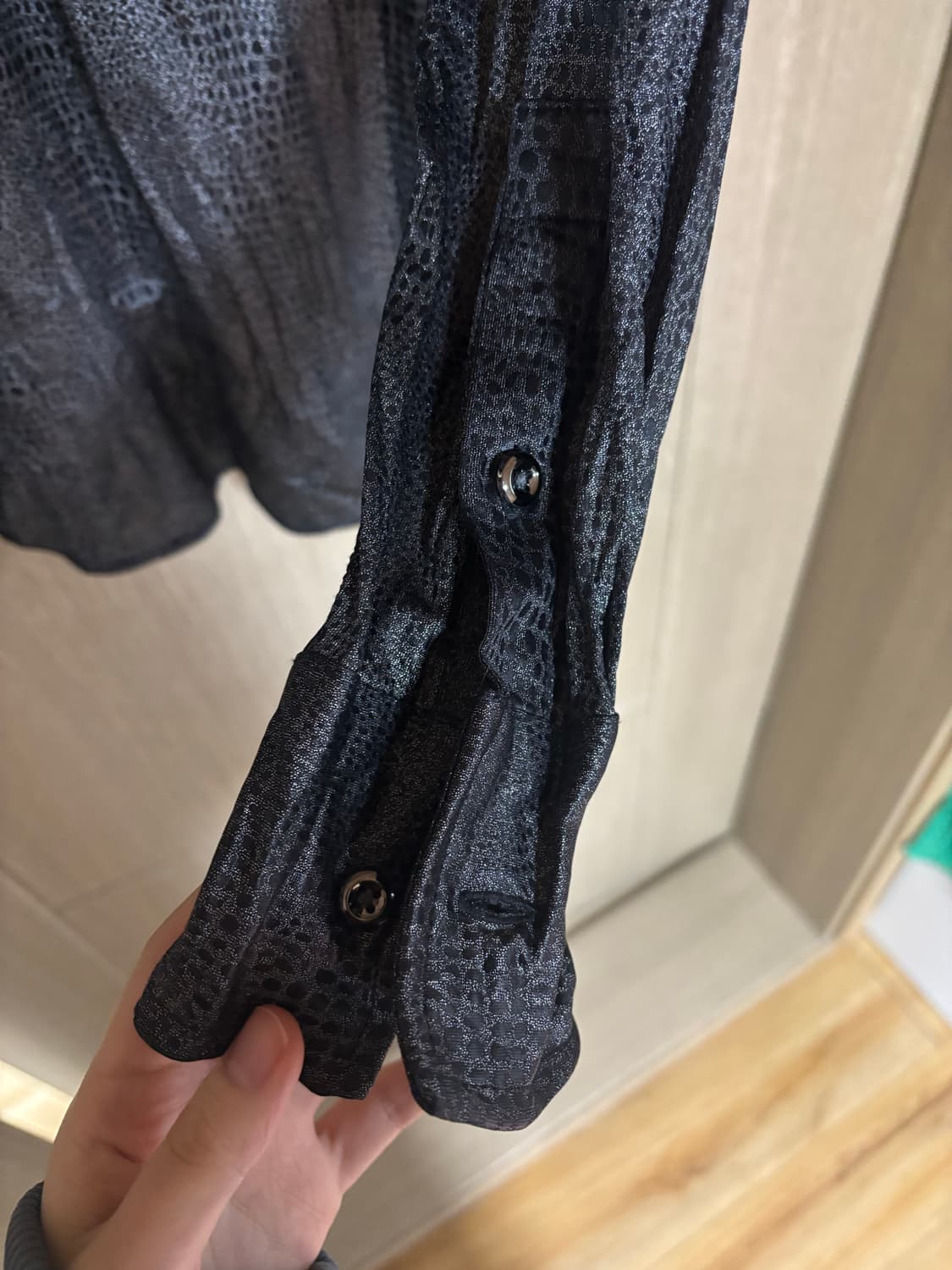 오리엔탈 뱀피무늬 셔츠 + 넥타이 상품이미지4