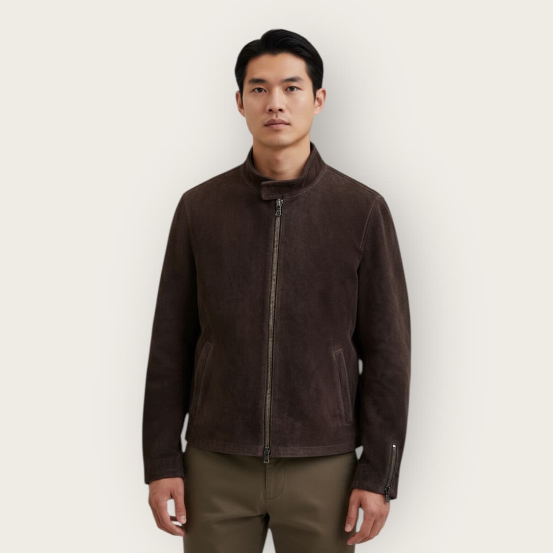 L/ 몬테도로 스웨이드 카우레더 자켓 상품이미지1