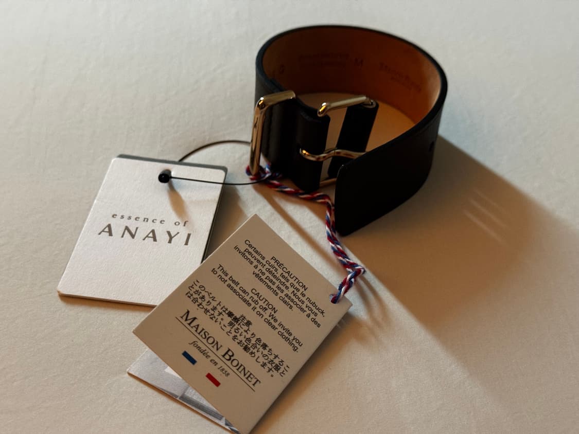 명품 MAISON BOINET 메종 보아네 프랑스제 소가죽 팔찌 상품이미지1