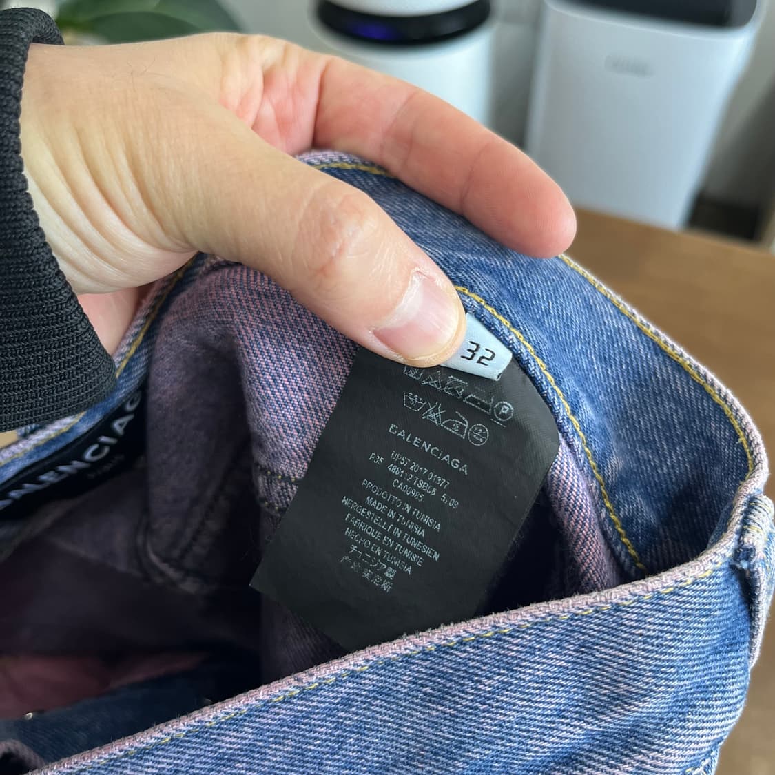 발렌시아가 핑크 중청 데님팬츠 32 상품이미지7