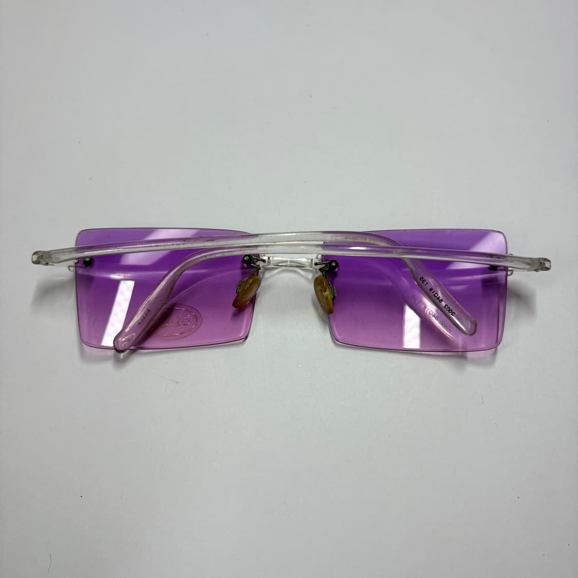빈티지 선글라스[비아노(biano) 샤프 퍼플 틴트 무테] 상품이미지3
