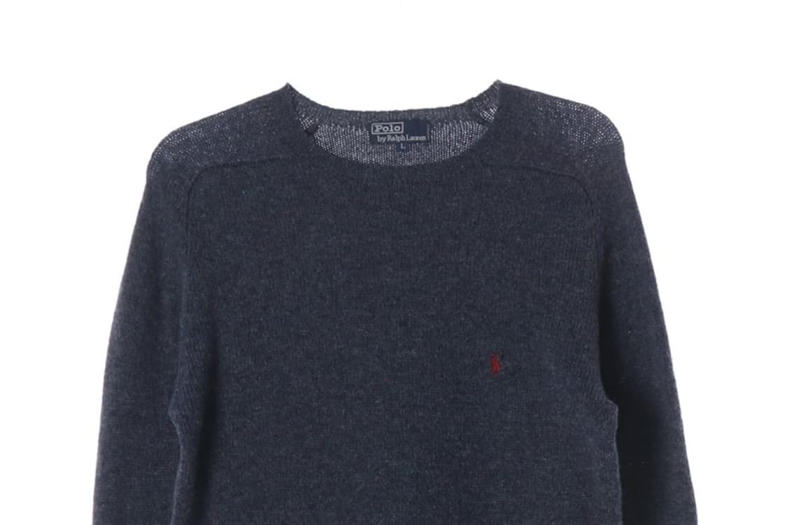폴로 랄프로렌 빈티지 라운드넥 울 니트 L 상품이미지3