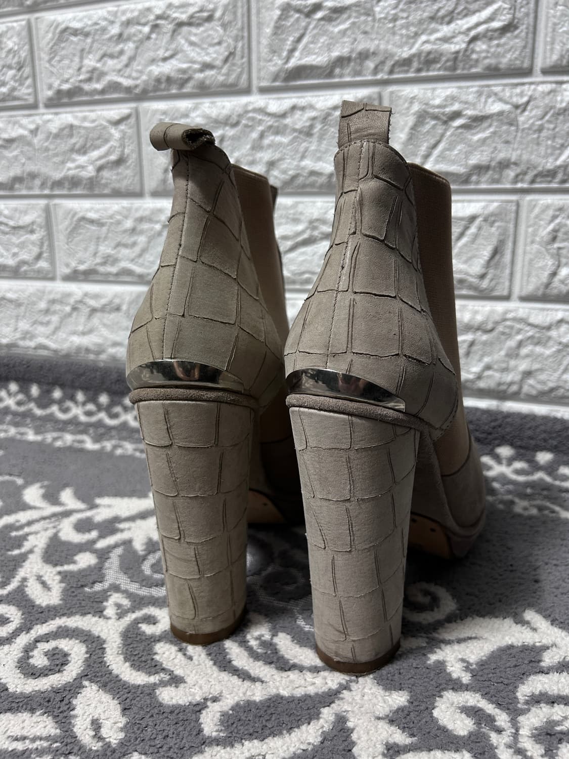 Opening Ceremony 파이톤 스웨이드 플랫폼 펌프스 상품이미지5