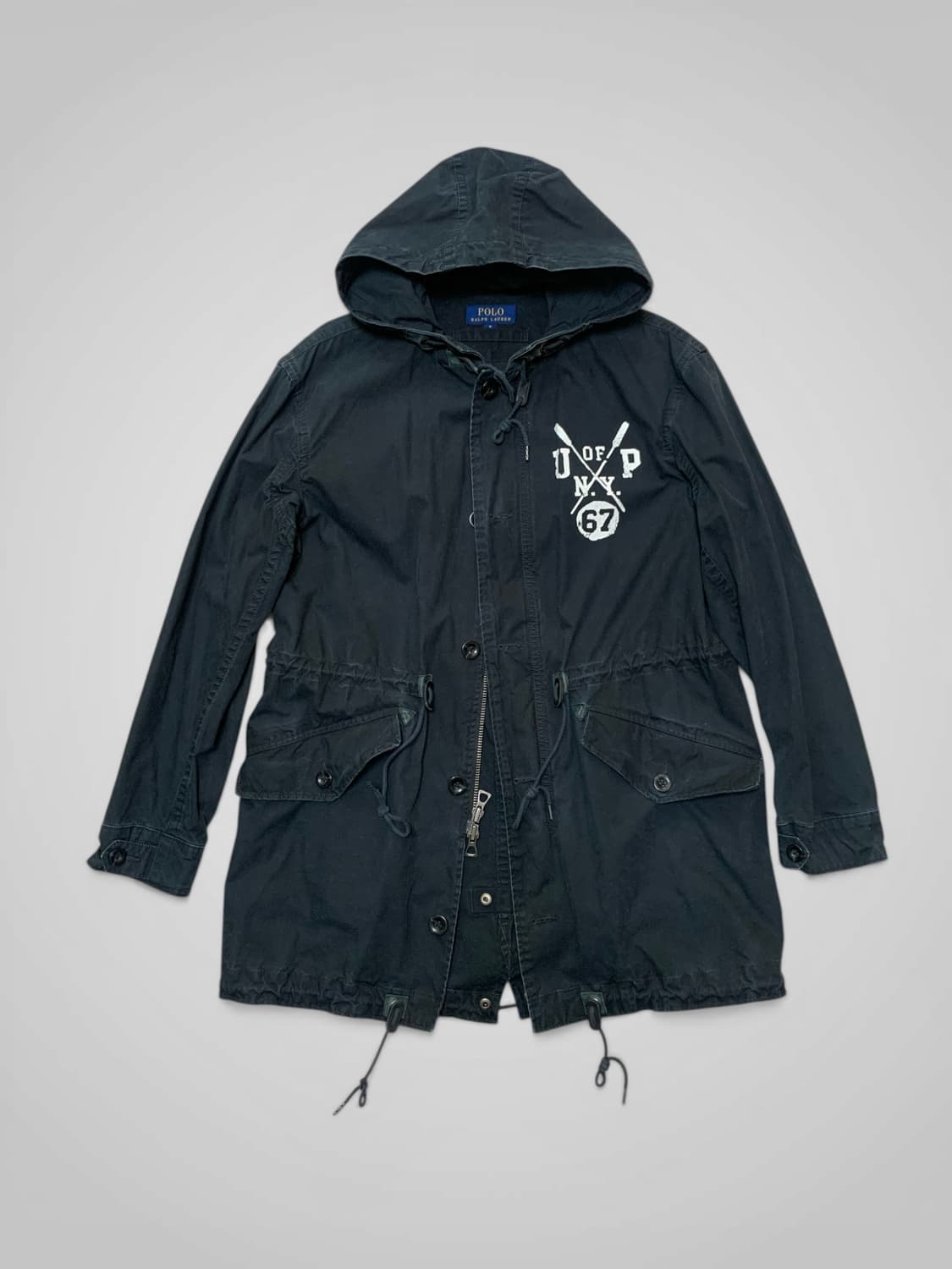 [M]폴로 랄프로렌 m51 보트하우스 가먼트다잉 레더 피쉬테일 파카 상품이미지1
