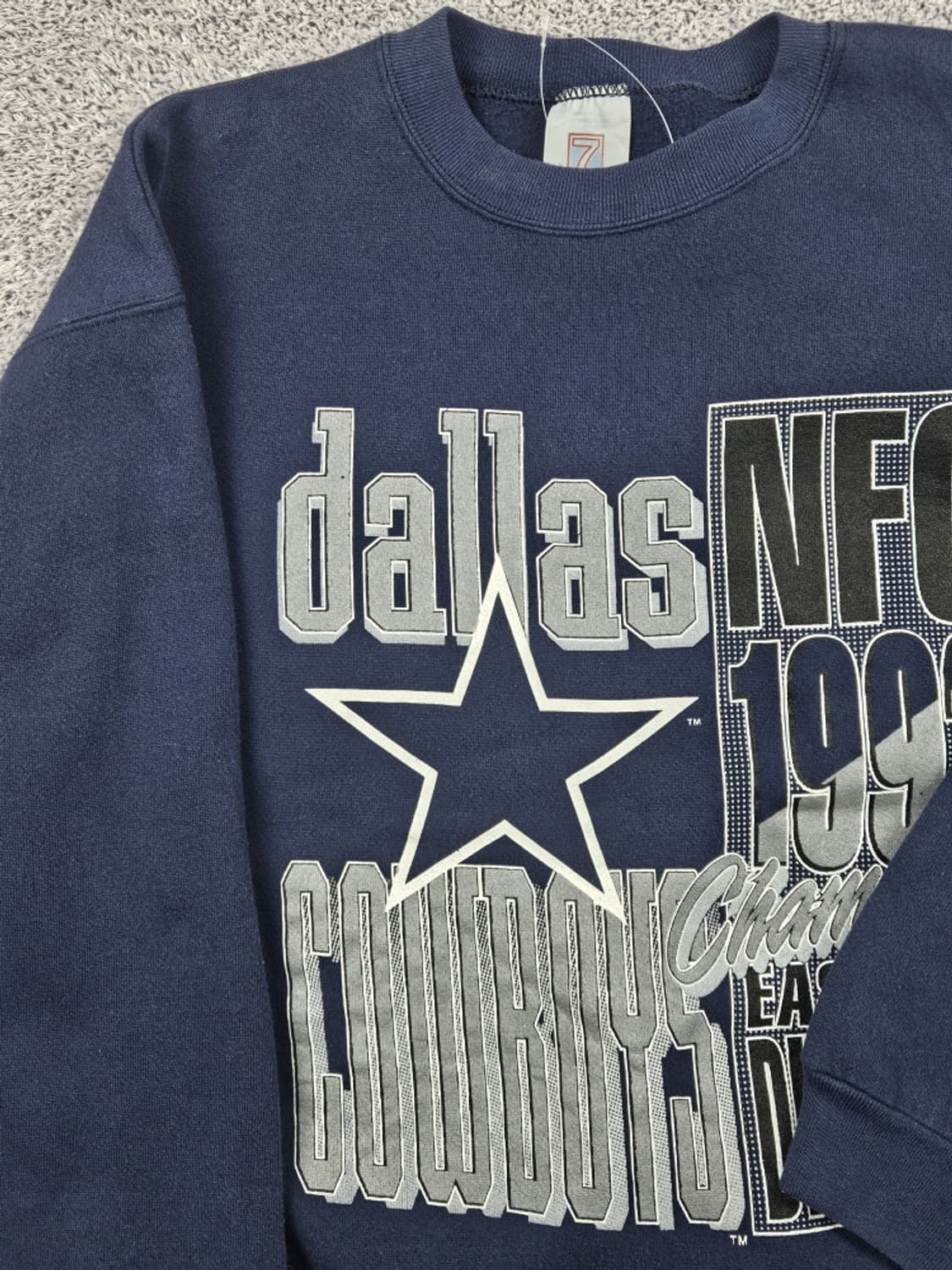 90's LOGO7 델라즈카우보이즈 스웻 맨투맨 ( XL )/ 10162 상품이미지10