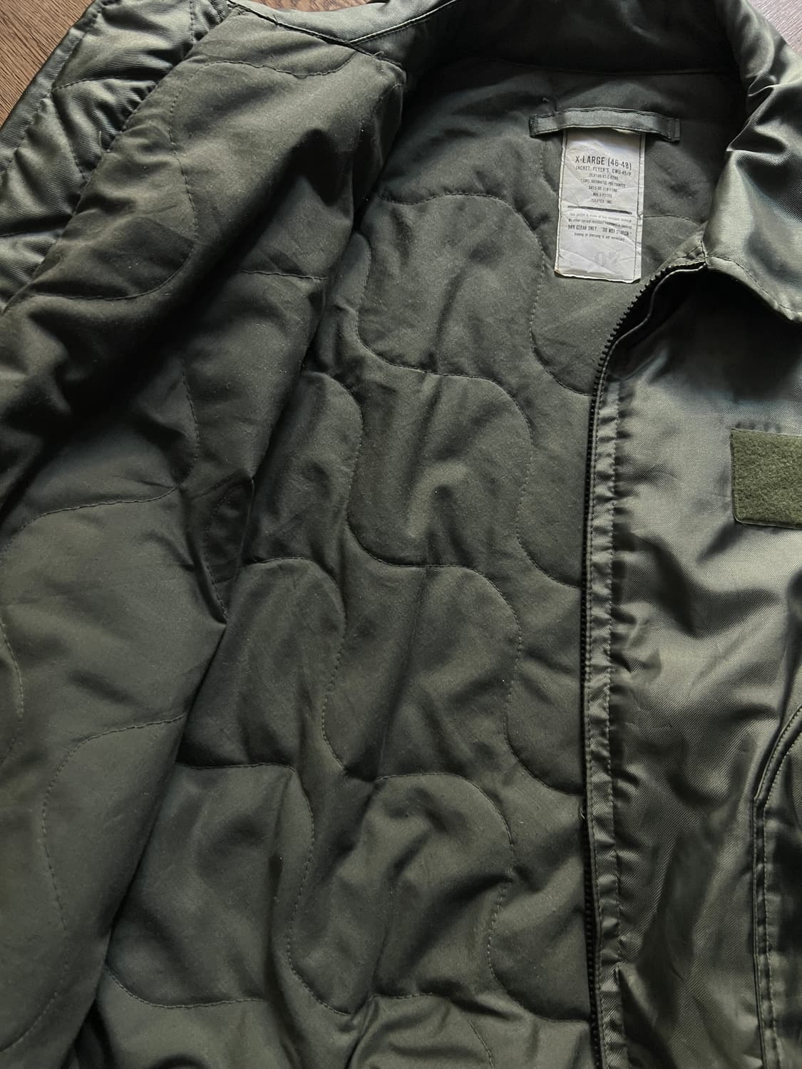 [XL]90's 오리지널 미 공군 CWU-45P 항공 점퍼 상품이미지7