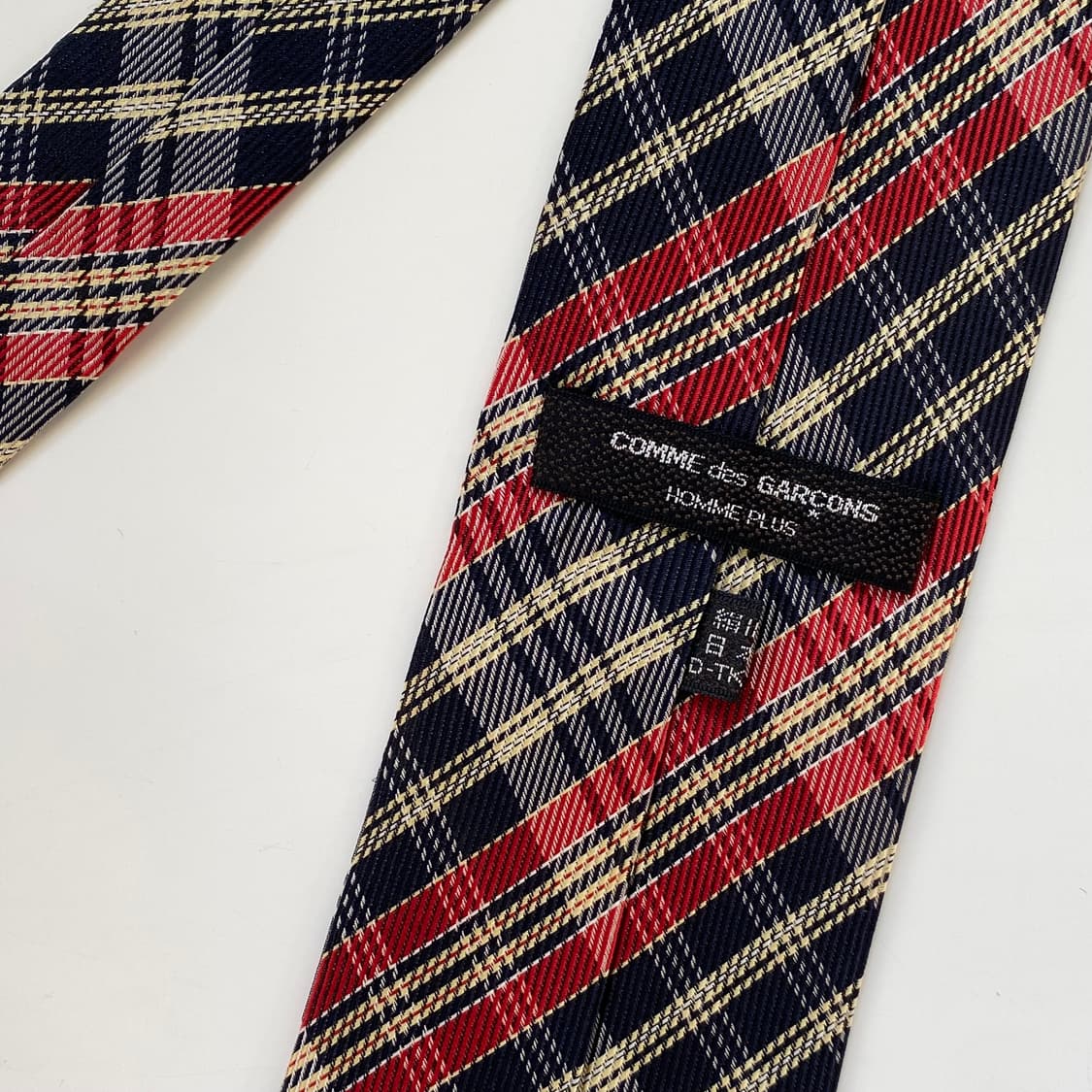 꼼데가르송 명품 정품 체크 넥타이7.3cm 상품이미지5