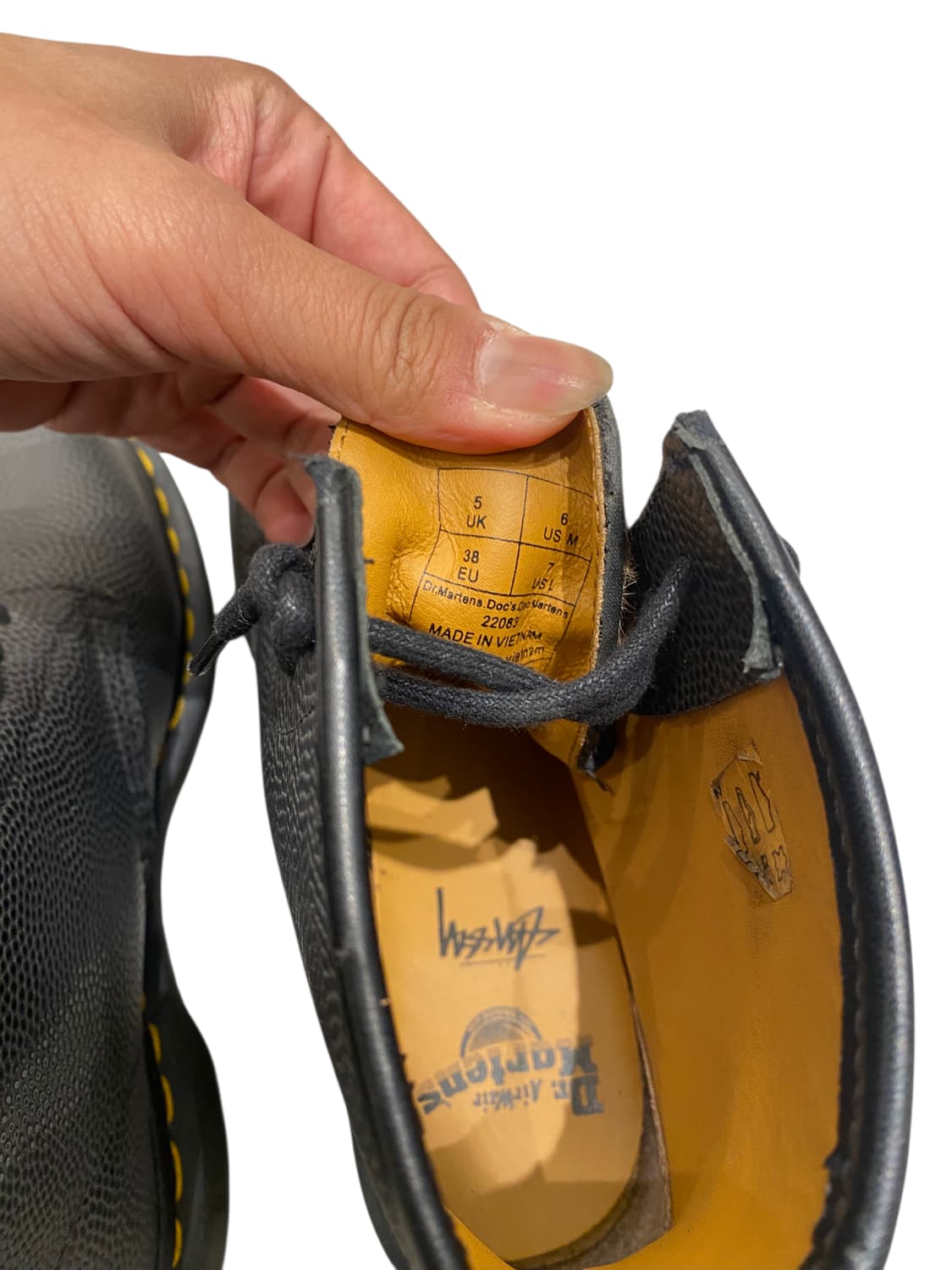 닥터마틴 X 스투시 16AW 1460 8홀 워커 240 상품이미지6