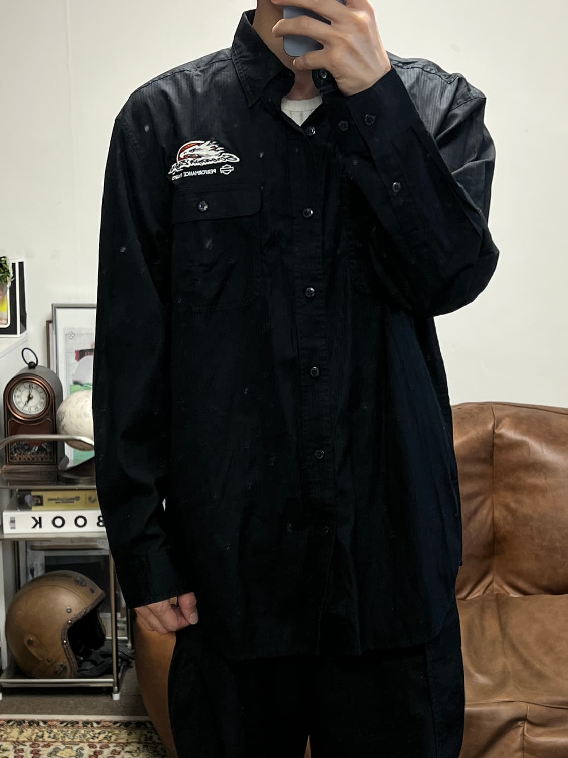 [L] 할리데이비슨 블랙 셔츠 상품이미지3