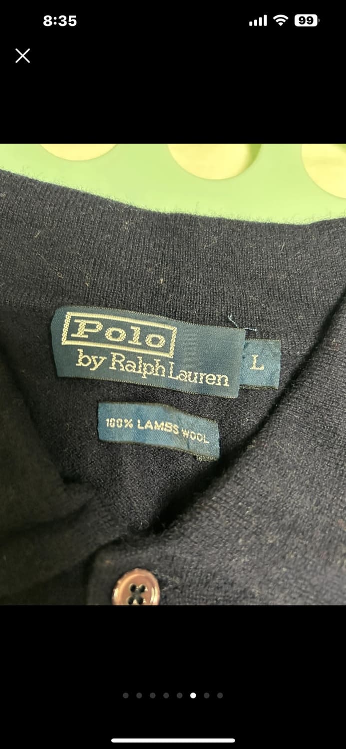 폴로 랄프로렌 남성 램스울 카라 긴팔 (네이비 만 남음) 상품이미지6