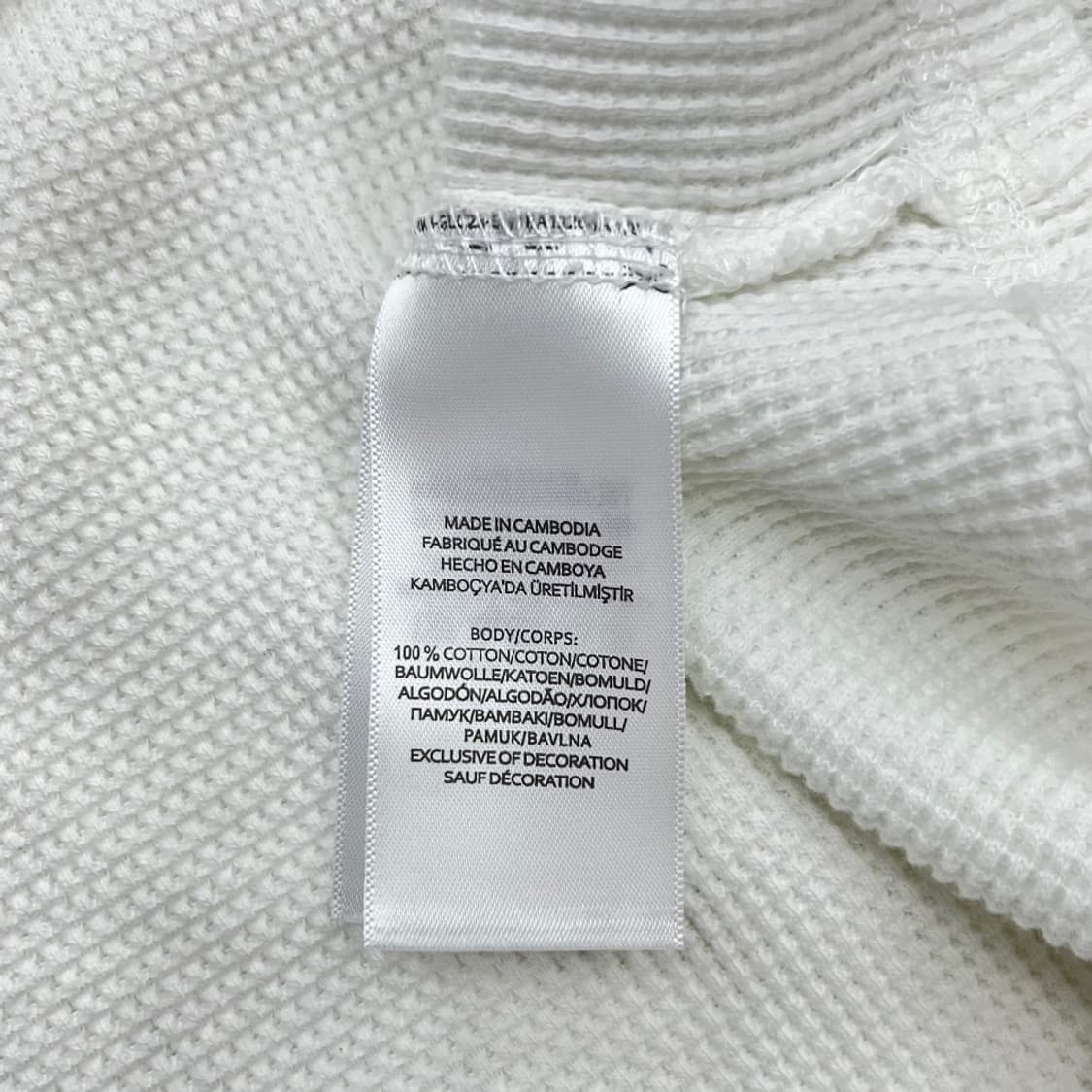 폴로 랄프로렌 네이비포니 화이트 와플 롱슬리브 XL 상품이미지6
