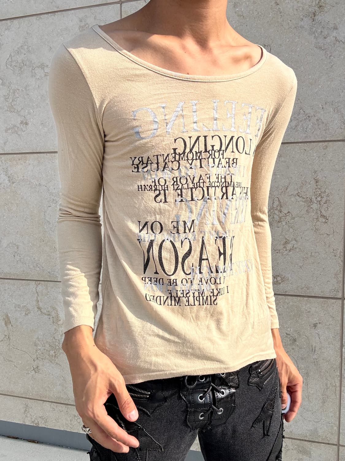 “Vintage”Y2K Print Sleeve 상품이미지1