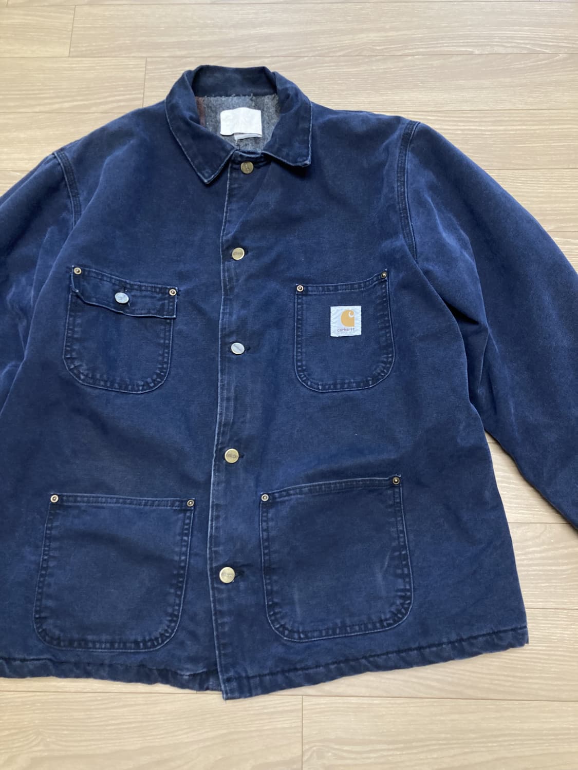 90s 칼하트 캔버스 카라 초어자켓 상품이미지2