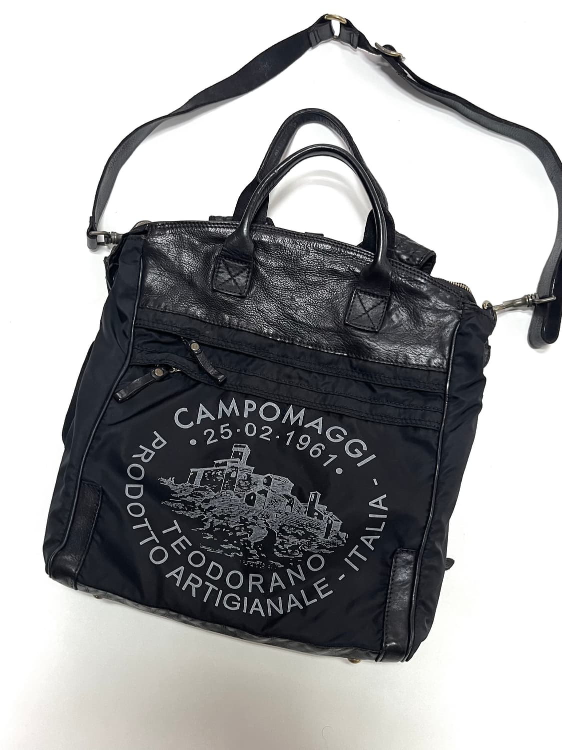 CAMPOMAGGI 캄포마찌 쓰리웨이 레더 백팩 상품이미지2