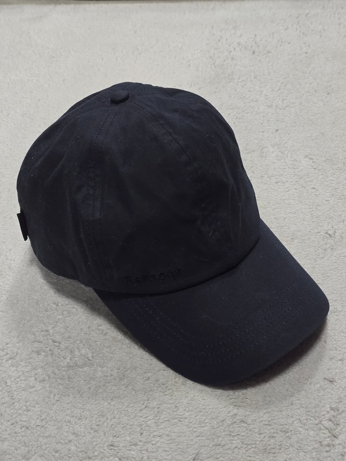 Barbour 바버 블랙 코튼 볼캡 모자 1size 상품이미지1