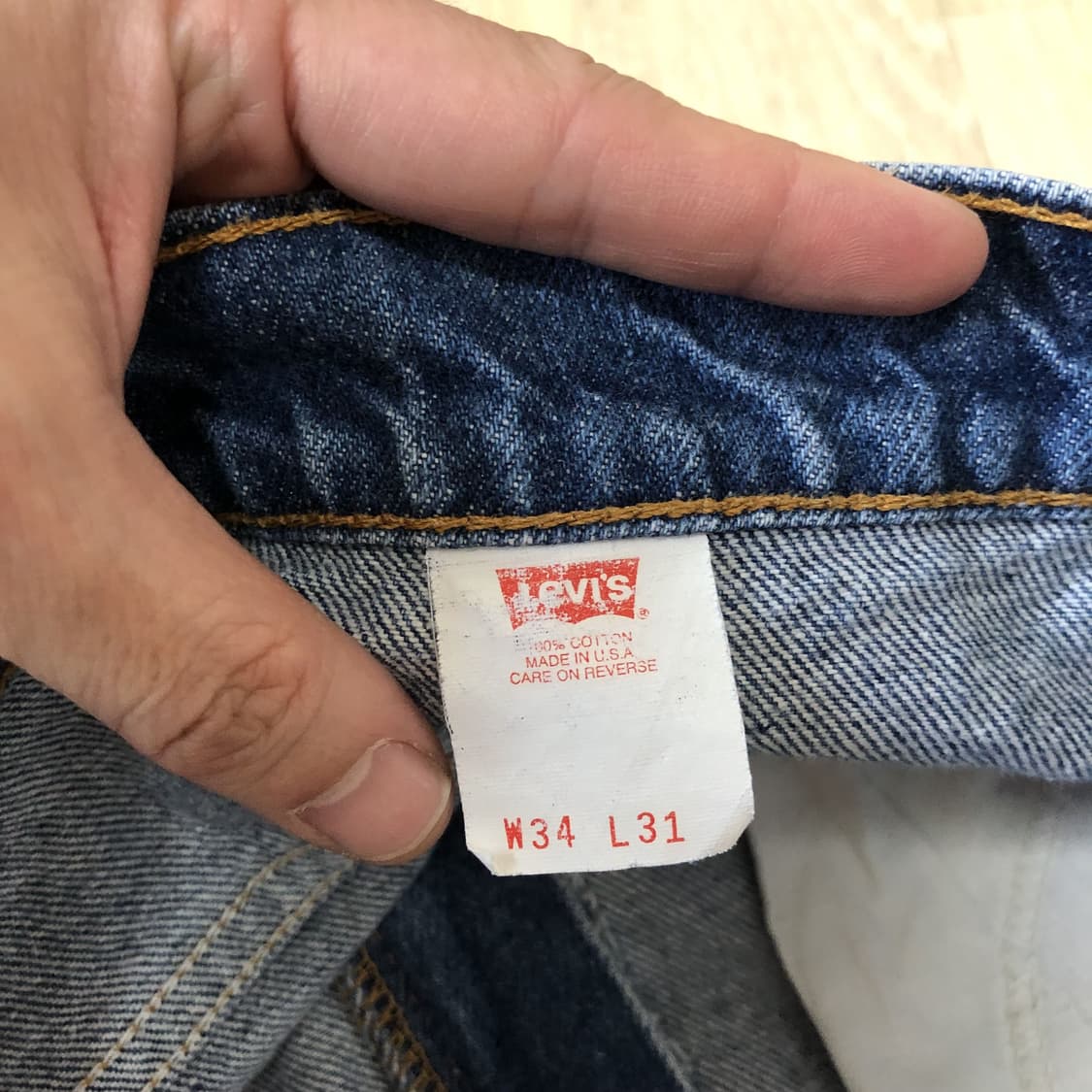 (32) 90's 리바이스 Levi's 517 미국 오렌지탭 부츠컷 데님 상품이미지6