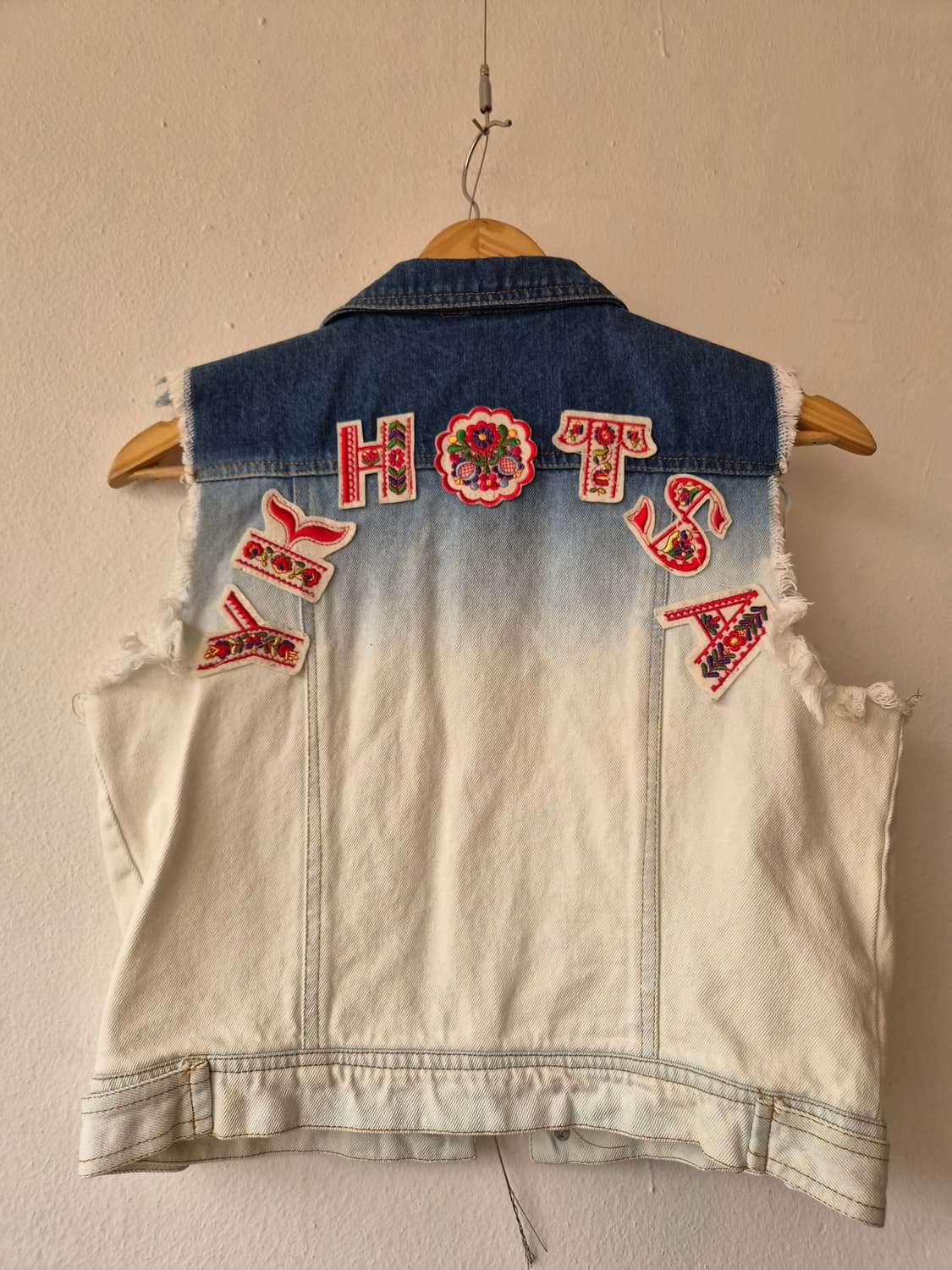 일본수입 Lunatic blue여성 데님조끼 FREE 상품이미지3