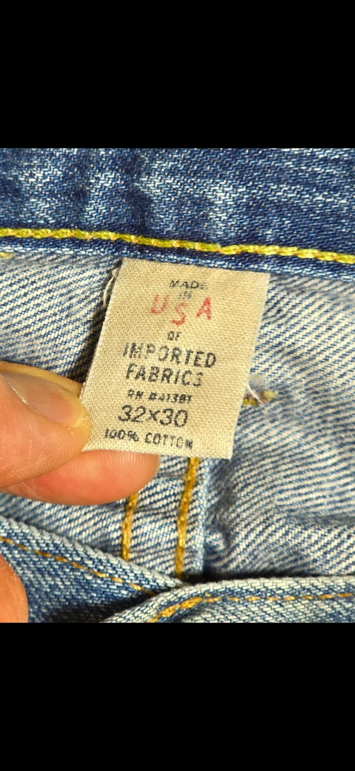 rrl 힐 탑 워시 로우 스트레이트 워싱데님 32/30 상품이미지4