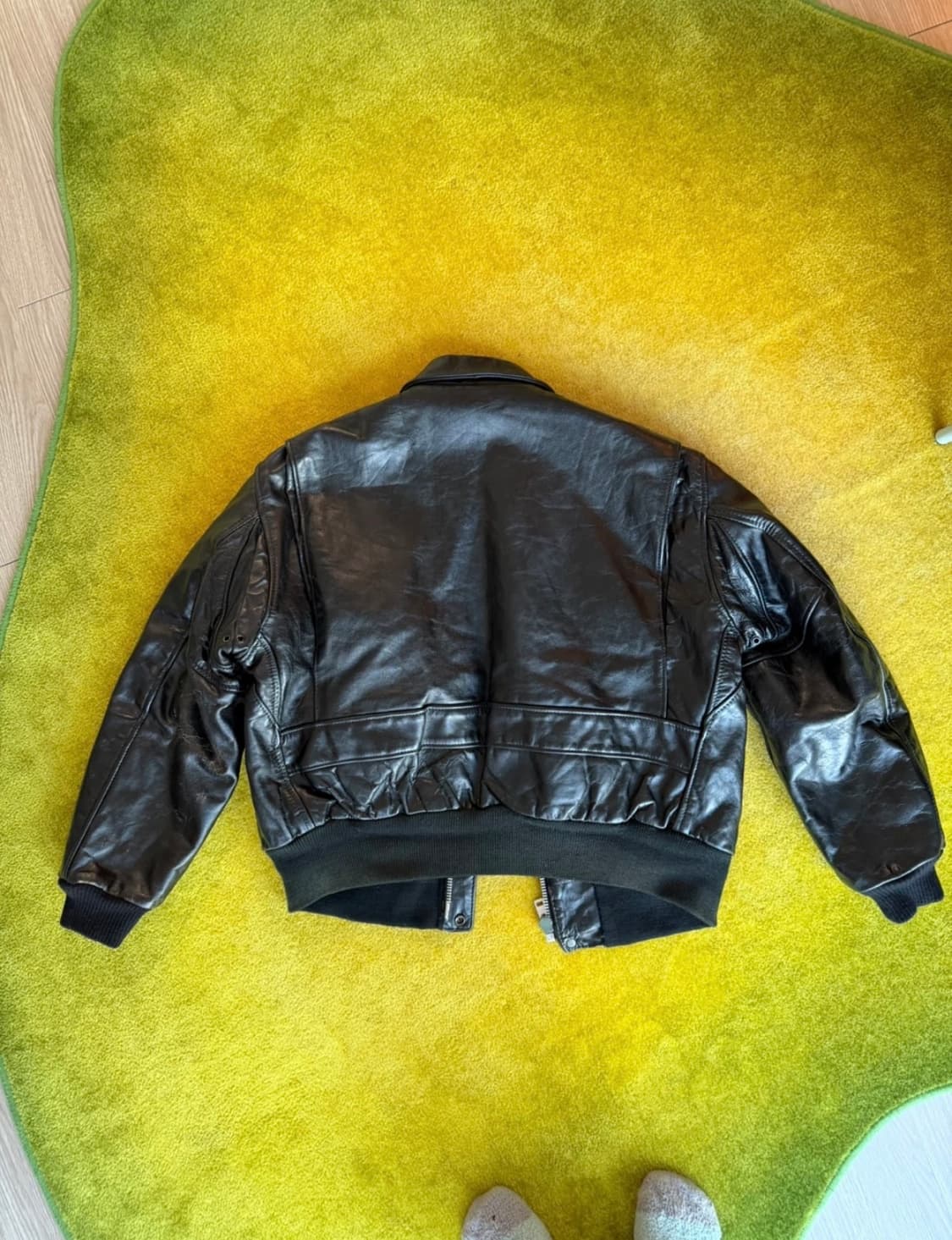 Schott NYC 블랙 가죽 자켓 L 상품이미지2