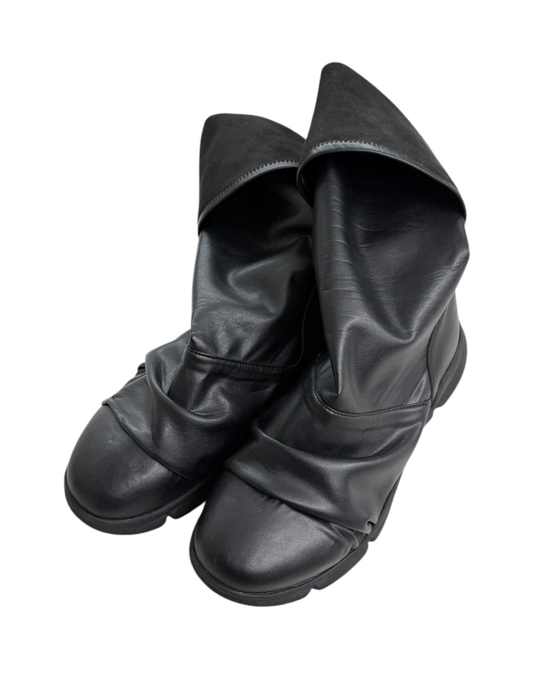 글램 드레이프 레더 부츠 상품이미지3