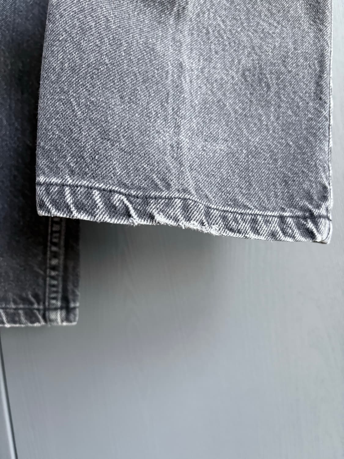 (33x34, 실측 32) 리바이스 505 USA 오렌지탭 흑청 상품이미지6