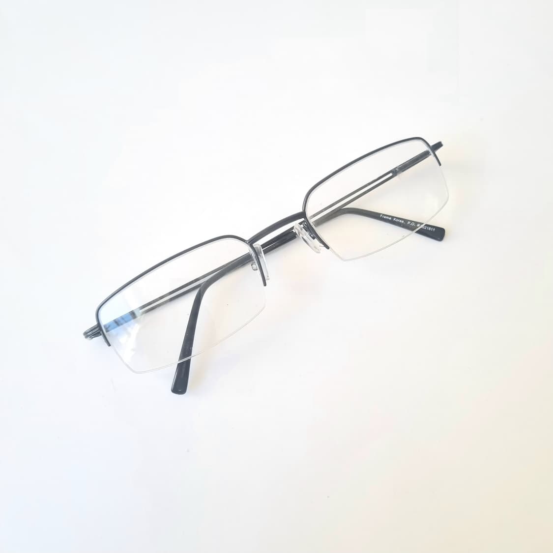 [ 데드스탁 ] xxxL 빅사이즈  블랙 스퀘어 반무테  403 상품이미지1