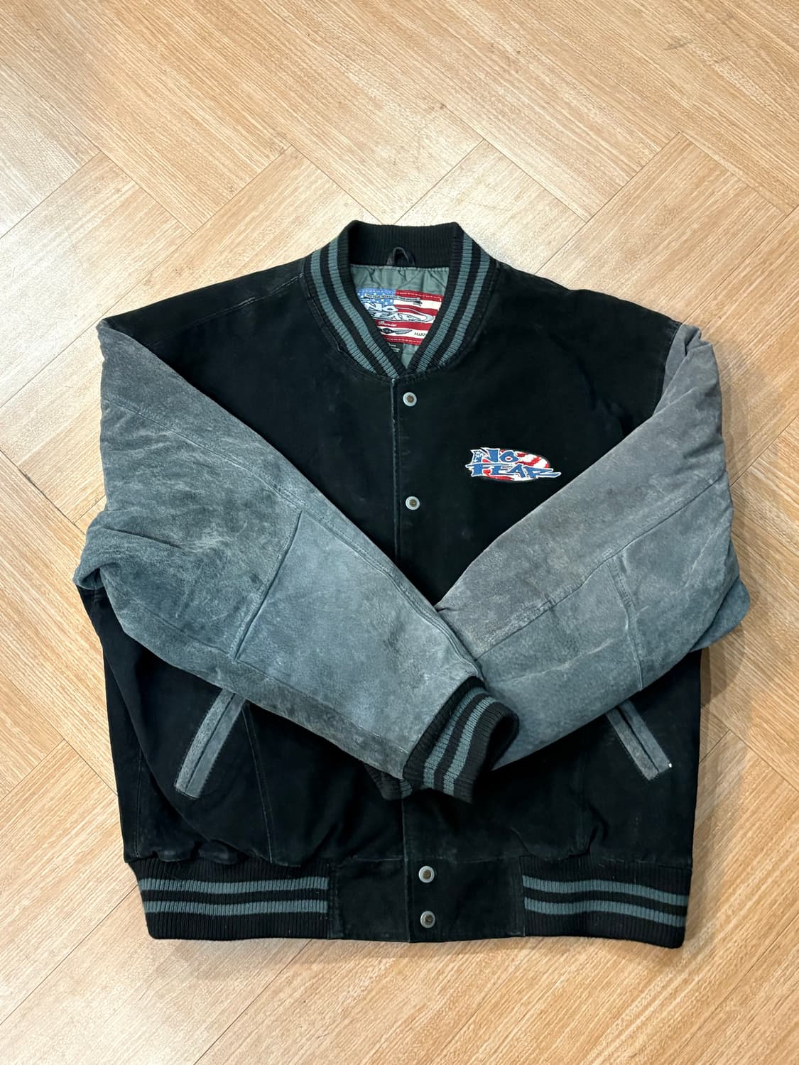 [XL] 노피어 레더 바시티 자켓 상품이미지3