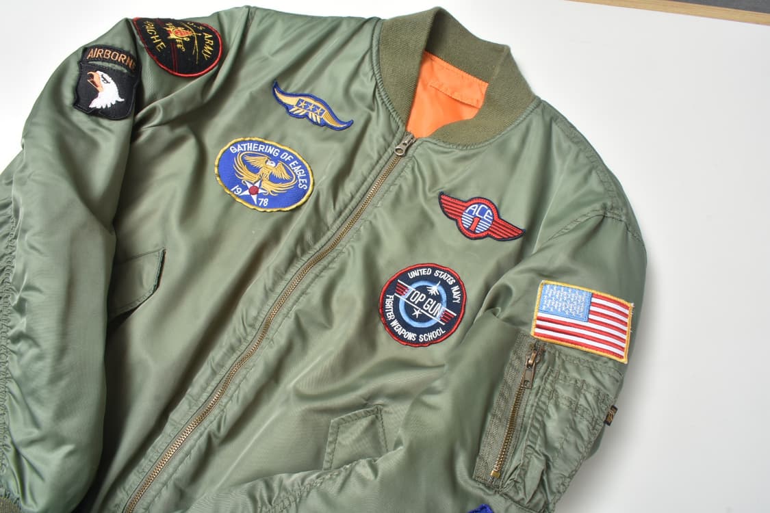 90S 알파인더스트리 MA-1 항공점퍼 XL N3235 상품이미지2