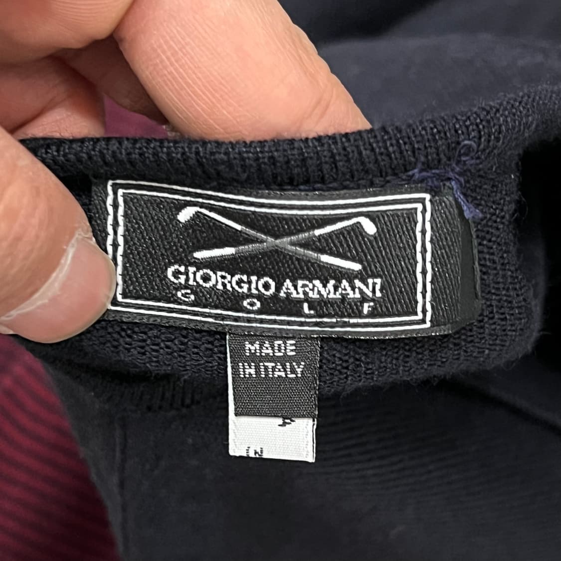  조르지오 아르마니 스트라이프 울 니트 y15944 상품이미지6