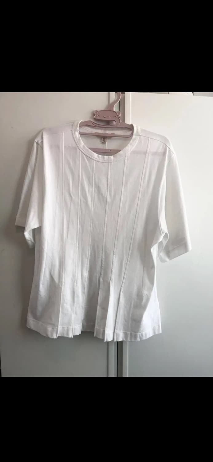 H&M 플리츠 핀턱 반팔 티셔츠(꼼데맛) 상품이미지2